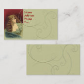 Vintage Schönheits-Geschäfts-Karten Visitenkarte (Vorne/Hinten)