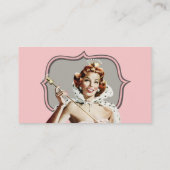 Vintage Schönheits-Königin Visitenkarte (Rückseite)