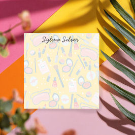 Vintage Schönheitskosmetik macht Künstler personal Post-it Klebezettel