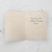 Vintage schottische Weihnachtskarte Feiertagskarte (Innenseite)