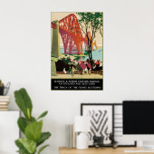 Vintage Schottland Forth Bridge Eisenbahn Reise Poster (Heimbüro)