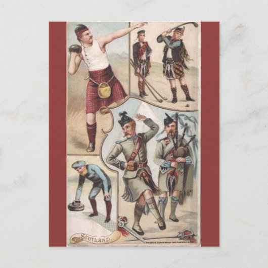Vintage Schottland Postkarte (Vorderseite)