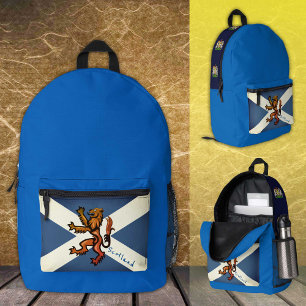 Vintage Schottland, Rucksack, schottische Flagge / Bedruckter Rucksack