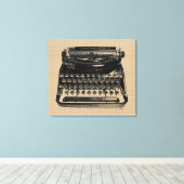Vintage Schreibmaschine auf Leinwand (Insitu (Holzboden))