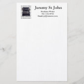 Vintage Schreibmaschine Briefpapier (Vorderseite)