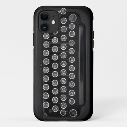 Vintage Schreibmaschine Case-Mate iPhone Hülle (Rückseite)