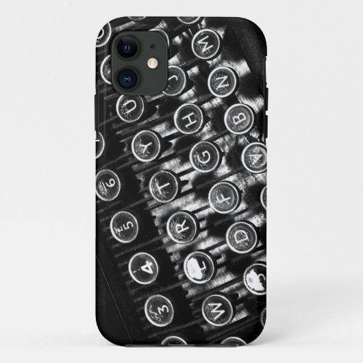 Vintage Schreibmaschine Case-Mate iPhone Hülle (Rückseite)