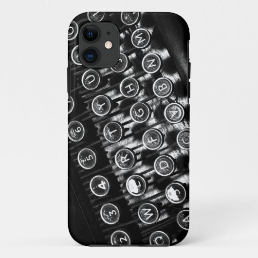 Vintage Schreibmaschine Case-Mate iPhone Hülle (Rückseite)