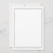 Vintage Schreibmaschine Danke Karte, vielen Dank (Rückseite)