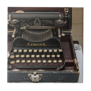 Vintage Schreibmaschine Fliese