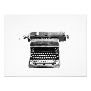Vintage Schreibmaschine Fotodruck