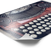 Vintage Schreibmaschine Fotodruck (Ecke)