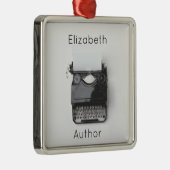 Vintage Schreibmaschine für Ornament Aus Metall (Rechts)