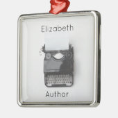 Vintage Schreibmaschine für Ornament Aus Metall (Links)