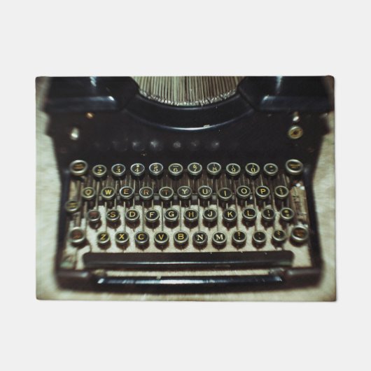 Vintage Schreibmaschine Fußmatte (Vorderseite)