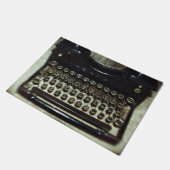 Vintage Schreibmaschine Fußmatte (Schrägansicht)