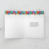 Vintage Schreibmaschine Geburtstag Dankeskarte (Innenseite)