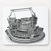 Vintage Schreibmaschine Hammond Nr. 2 Mousepad (Vorne)