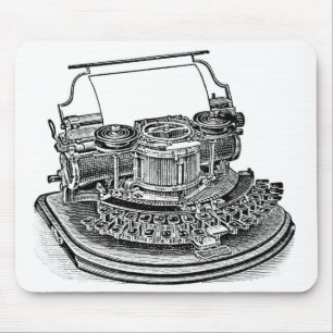 Vintage Schreibmaschine Hammond Nr. 2 Mousepad