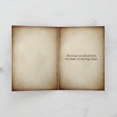 Vintage Schreibmaschine Happy Birthday Karte (Innenseite)