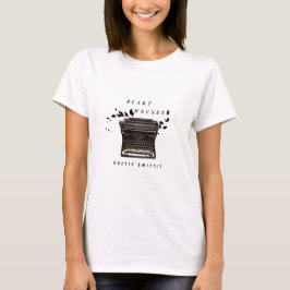 Vintage Schreibmaschine "Herzwunden" Ästhetik T-Shirt