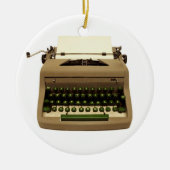 Vintage Schreibmaschine Holiday Ornament (Vorne)