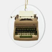 Vintage Schreibmaschine Holiday Ornament (Links)