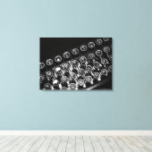 Vintage Schreibmaschine Leinwanddruck (Insitu (Holzboden))