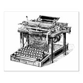 Vintage Schreibmaschine Lithograph Gummistempel (Prägung)