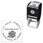 Vintage Schreibmaschine Lithograph Permastempel (Beispiel)