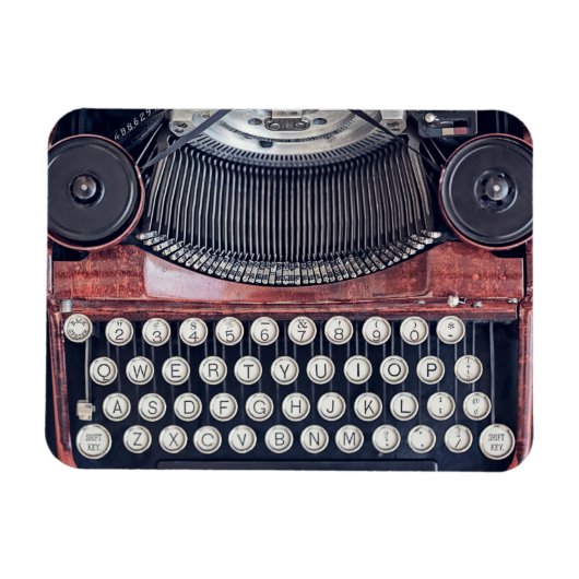 Vintage Schreibmaschine Magnet (Horizontal)