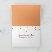 Vintage Schreibmaschine mit Blume Karte (Innenseite)