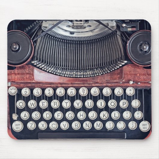 Vintage Schreibmaschine Mousepad (Vorne)