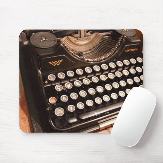 Vintage Schreibmaschine Mousepad (Mit Mouse)