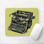 Vintage Schreibmaschine Mousepad (Mit Mouse)