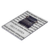 Vintage Schreibmaschine Notizblock (Linke Seite)