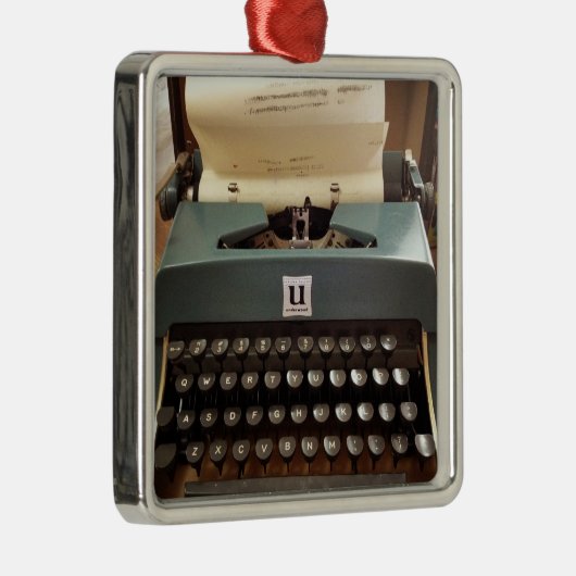 Vintage Schreibmaschine Ornament Aus Metall (Rechts)