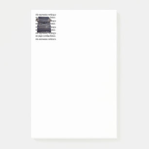 Vintage Schreibmaschine Post-it Klebezettel