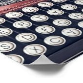 Vintage Schreibmaschine Poster (Ecke)