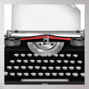 Vintage Schreibmaschine Poster