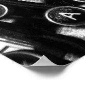 Vintage Schreibmaschine Poster (Ecke)