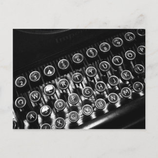 Vintage Schreibmaschine Postkarte