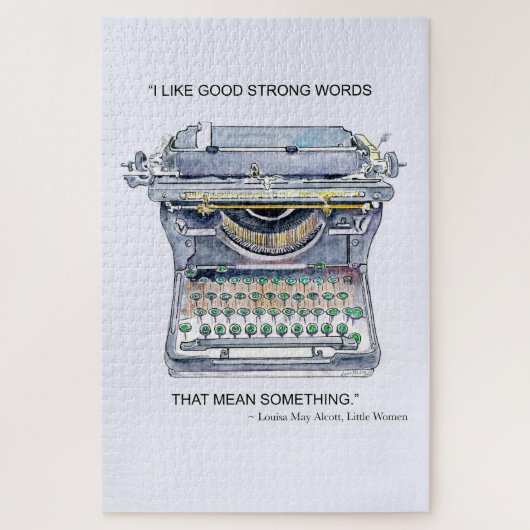 Vintage Schreibmaschine Puzzle (Vertikal)