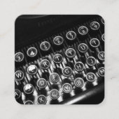 Vintage Schreibmaschine Quadratische Visitenkarte (Vorderseite)