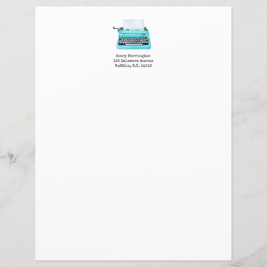 Vintage Schreibmaschine Retro 60er Niedlich Monogr (Vorderseite)