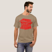 Vintage Schreibmaschine - Rot T-Shirt (Vorne ganz)