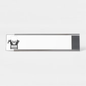 Vintage Schreibmaschine Schreibtischnamensplakette (Vorderseite )