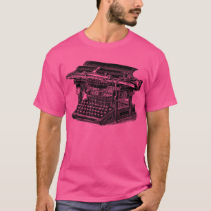 Vintage Schreibmaschine - Schwarz T-Shirt