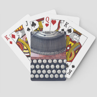 Vintage Schreibmaschine Spielkarten