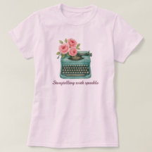 Vintage Schreibmaschine Storywriting Writer Pink